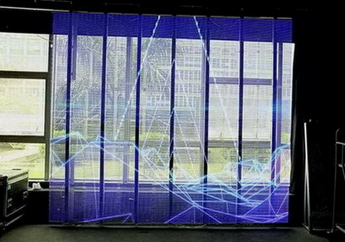 丁圃透明LED橱窗屏